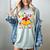 Groovy 100 Days In The Books Reading 100th Day Of School Women's Comfort Colors T-Shirt Denim