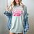 Groovy I Wear Pink In Memory Of My Aunt Breast Cancer Back Women's Comfort Colors T-Shirt Denim Groovy I Wear Pink In Memory Of My Aunt Breast Cancer Back Women's Comfort Colors T-Shirt Denim