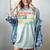 What Happens In Book Club Stays In Book Club Retro Women's Comfort Colors T-Shirt Denim