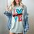 I Heart Books Love Reading Red And Stripe Animated Cat For Men Women Girls Kids Women's Comfort Colors T-Shirt Denim