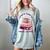 Where Hearts Groovy Meet Stories Coffee Books Valentines Day Women's Comfort Colors T-Shirt Denim