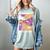 I'd Rather Be Kite Flying Throwback Hobby Memory Kite Women's Comfort Colors T-Shirt Denim