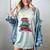 I'm OK Reading Books Library Bookworm Bookish Book Lover Women's Comfort Colors T-Shirt Denim