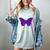 Introvert Antisocial Butterfly For Women Men Women's Comfort Colors T-Shirt Denim Introvert Antisocial Butterfly For Women Men Women's Comfort Colors T-Shirt Denim