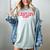 Introvert Valentines Day I Want You I Just Can't Flirt Women's Comfort Colors T-Shirt Denim
