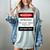 Introvert Warning Danger Do Not Pet Disturb Anti-Social Women's Comfort Colors T-Shirt Denim