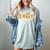 Introverted But Willing To Discuss Fall Vibes Autumn Pumpkin Women's Comfort Colors T-Shirt Denim