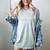 Just One More Chapter Retro Bookworm Book Lover Women's Comfort Colors T-Shirt Denim