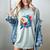 Kawaii Shark Reads Book Reading Library Book Bookworm Women's Comfort Colors T-Shirt Denim