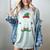 Most Likely To Read A Book Matching Christmas Elf Women's Comfort Colors T-Shirt Denim
