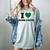 I Love Irish Exits St Patrick's Day Introvert Party Women's Comfort Colors T-Shirt Denim