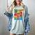 Lucha Libre Comic Book Mexican Wrestling Cartoon Wrestler Women's Comfort Colors T-Shirt Denim