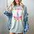 Memory Of My Dad My Dad In Heaven Women's Comfort Colors T-Shirt Denim