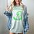 In Memory Of Dad Non Hodgkins Lymphoma Awareness Cancer Women's Comfort Colors T-Shirt Denim
