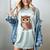 I Like Owls And Maybe 3 People Introvert Humor Casual Women's Comfort Colors T-Shirt Denim