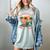Paperbacks And Pool Days Flamingo Reading Summer Vibes Books Women's Comfort Colors T-Shirt Denim