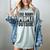 Too Many People Outside Introvert Introverted Shy Shyness Women's Comfort Colors T-Shirt Denim