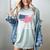 Please Be Patient With Me I'm From The 1900s American Flag Women's Comfort Colors T-Shirt Denim