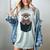 Pocket Otter Lover Introvert Cute Animal Fun Surprise Women's Comfort Colors T-Shirt Denim