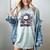 Psychological Thriller Reader Fan Skull Flowers Books Women's Comfort Colors T-Shirt Denim