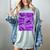 Purple Comic Book Purple Color Graphic Women's Comfort Colors T-Shirt Denim
