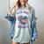 Read More Books Floral Book Reader Art Reading Lover Quote Women's Comfort Colors T-Shirt Denim