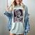 The Reader Tarot Card Women Book Lover Librarian Read Women's Comfort Colors T-Shirt Denim