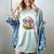Reading Book Lovers Glasses Cartoon Worm Books Cute Bookworm Women's Comfort Colors T-Shirt Denim
