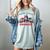 Reading With My Gnomies Reading Book Christmas Women's Comfort Colors T-Shirt Denim