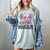 Readsolotl Cute Axolotl Reading Book Kawaii Pink Aesthetic Women's Comfort Colors T-Shirt Denim
