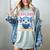 Readsolotl Kawaii Axolotl Book Lover Reading Women's Comfort Colors T-Shirt Denim
