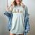 Reindeer Reading Books Christmas Library Classroom Women's Comfort Colors T-Shirt Denim Reindeer Reading Books Christmas Library Classroom Women's Comfort Colors T-Shirt Denim