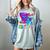 Retro 1980s 80's Baby 1990s 90's Made Me Nostalgia Birthday Women's Comfort Colors T-Shirt Denim
