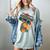 Retro 90s Boombox Nostalgia Party For Music Lovers Men Women Women's Comfort Colors T-Shirt Denim
