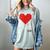 Retro Gamer 1 Life Pixel Heart – 8-Bit Gaming Nostalgia Women's Comfort Colors T-Shirt Denim