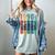 Retro Nineties Style Audio Tape Nostalgia Year 1990 Women's Comfort Colors T-Shirt Denim