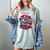 Retro Graphic Print With a Touch Of Nostalgia Women's Comfort Colors T-Shirt Denim Retro Graphic Print With a Touch Of Nostalgia Women's Comfort Colors T-Shirt Denim