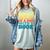 Retro Never Underestimate The Power Of a Boy With a Book Women's Comfort Colors T-Shirt Denim