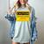 A Simple Yellow Warning Sign For Introvert Women's Comfort Colors T-Shirt Denim A Simple Yellow Warning Sign For Introvert Women's Comfort Colors T-Shirt Denim