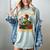 Skeleton Read Book Just One More Chapter Floral Book Lover Women's Comfort Colors T-Shirt Denim