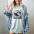 Skeleton Skull Halloween Book Reading Books Lover Teacher Women's Comfort Colors T-Shirt Denim
