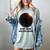 Total Solar Eclipse April 2024 Sky Watcher Memory Women's Comfort Colors T-Shirt Denim