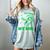I Wear Kelly Green In My Memory Of My Mom Bile Duct Cancer Women's Comfort Colors T-Shirt Denim