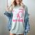 I Wear Pink In Memory Of My Gigi Breast Cancer Awareness Women's Comfort Colors T-Shirt Denim I Wear Pink In Memory Of My Gigi Breast Cancer Awareness Women's Comfort Colors T-Shirt Denim