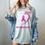 I Wear Pink In Memory Of My Great Aunt Breast Cancer Graphic Women's Comfort Colors T-Shirt Denim