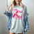 I Wear Pink In Memory Of My Mom Breast Cancer Awareness Women's Comfort Colors T-Shirt Denim