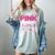 I Wear Pink In My Memory Of My Mom Support For Mom Grandma Women's Comfort Colors T-Shirt Denim I Wear Pink In My Memory Of My Mom Support For Mom Grandma Women's Comfort Colors T-Shirt Denim