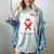 I Wear Red In Memory Of My Mom Heart Disease Awareness Month Women's Comfort Colors T-Shirt Denim