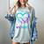 I Wear Teal & Purple In Memory Of My Niece Women's Comfort Colors T-Shirt Denim