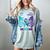 I Wear Teal And Purple In Memory Of My Son Women's Comfort Colors T-Shirt Denim